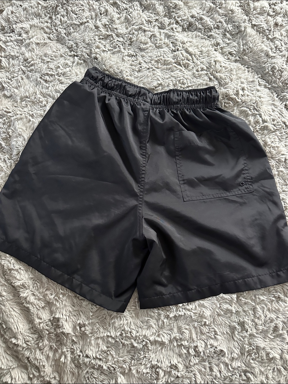 Nike Men’s Black Athletic Shorts with White Swoosh - Picture 4 of 5